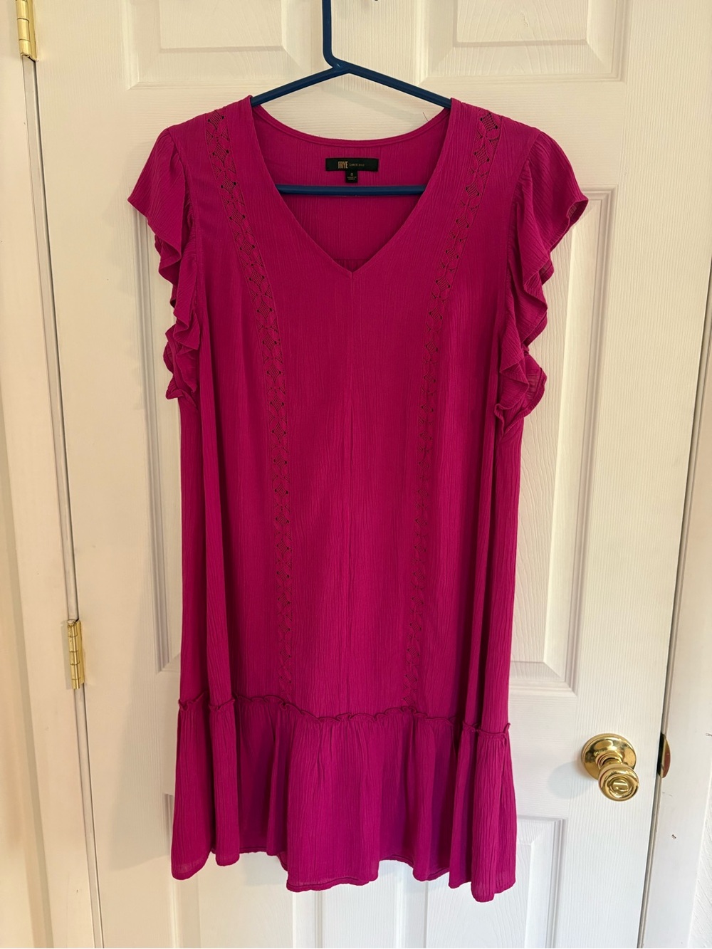 Frye Bright Magenta Ribbed Top